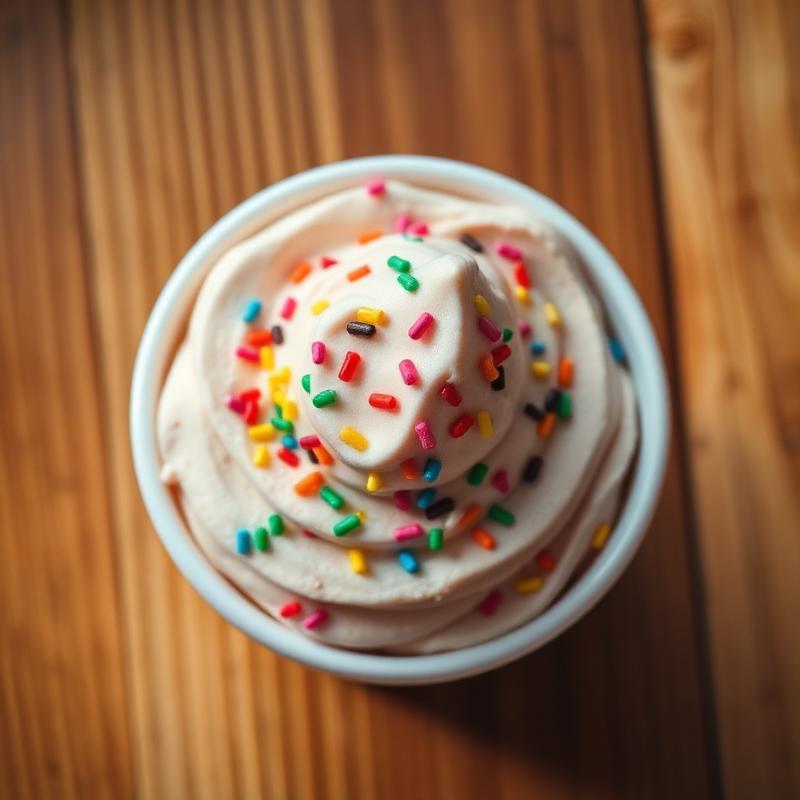 Cake Batter frozen yogurt