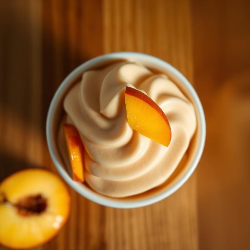 Georgia Peach frozen yogurt