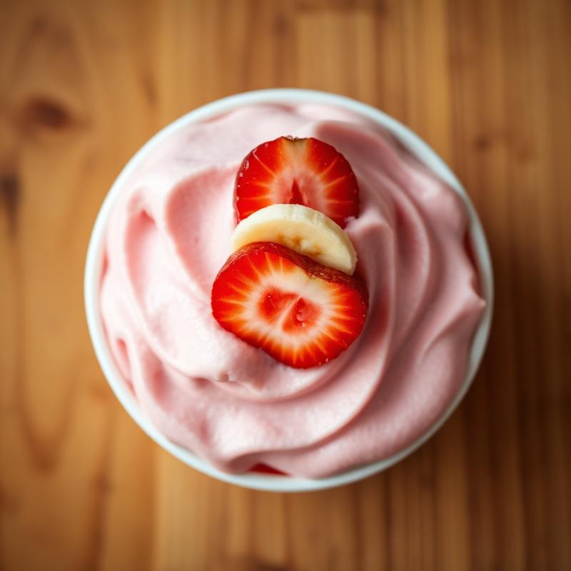Strawberry Banana frozen yogurt