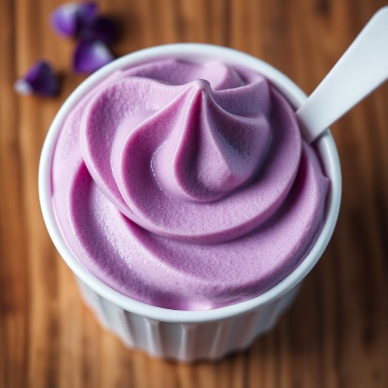 Taro Ube frozen yogurt